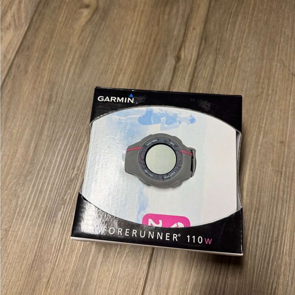 Garmin Forerunner 110W GPS Watch - Black and Pink